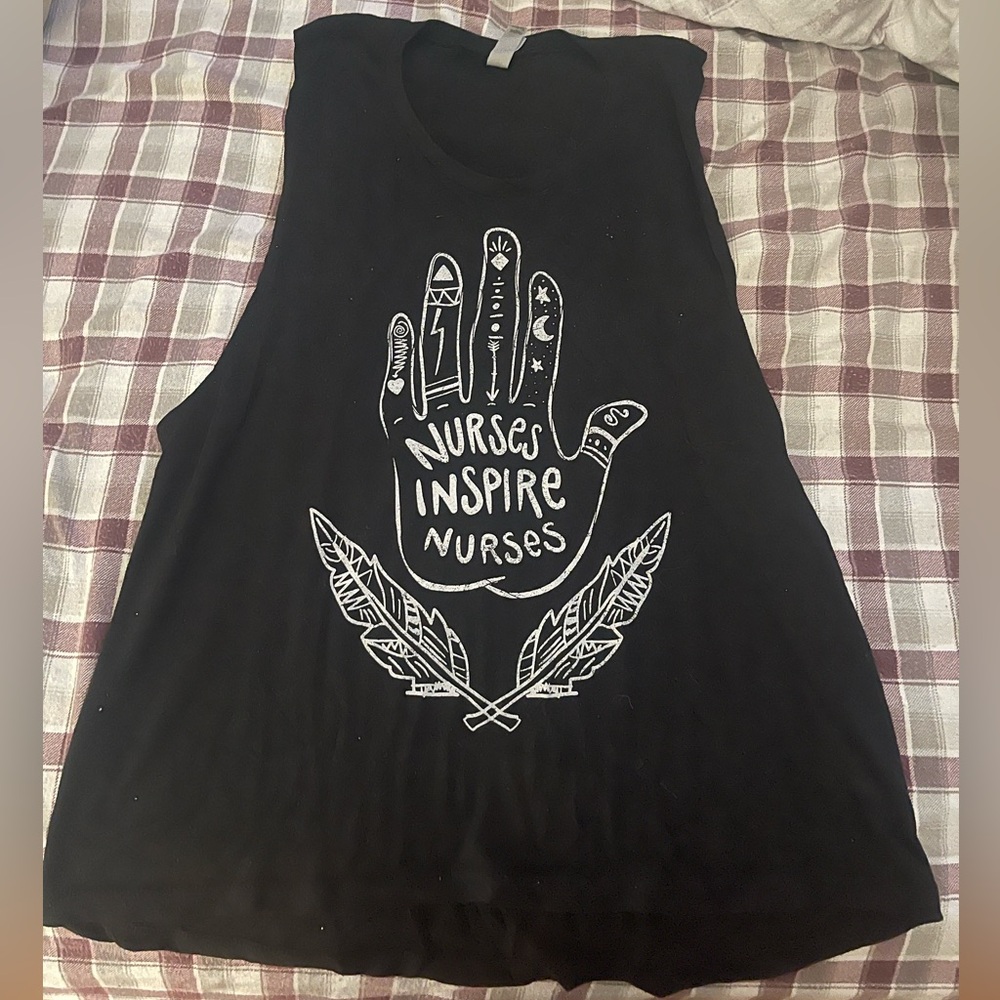 Nurses inspire nurses muscle tank